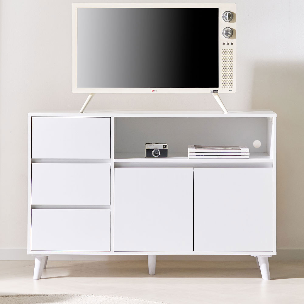 데니 높은 거실장 수납장 티비다이 1200