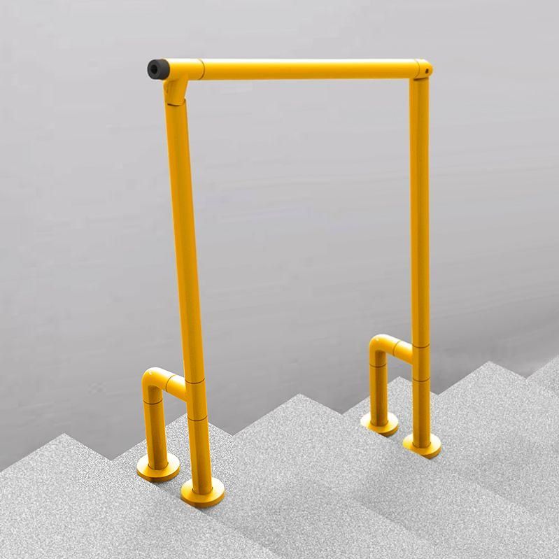 계단 난간 손잡이 외부 복도 난간대 안전바 핸드레일 600x850mm 2열 (노랑/흰색) - 상세 이미지 5