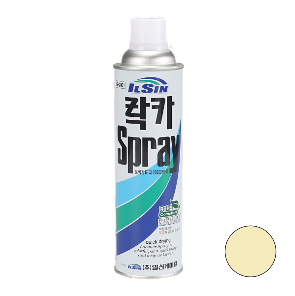 일신케미칼 락카 스프레이 페인트 420ml 329 미색 - 상품 이미지