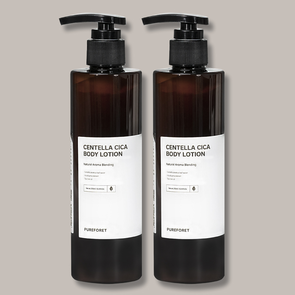 1+1 퓨어포레 센텔라 초등학생 어린이 키즈 순한 보습 진정 비건 사카 바디로션 250ml