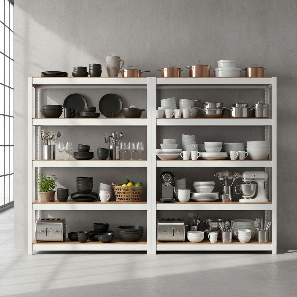 선반 수납선반 다용도 팬트리 무볼트 조립 랙 거실 선반장 3153151500 5단