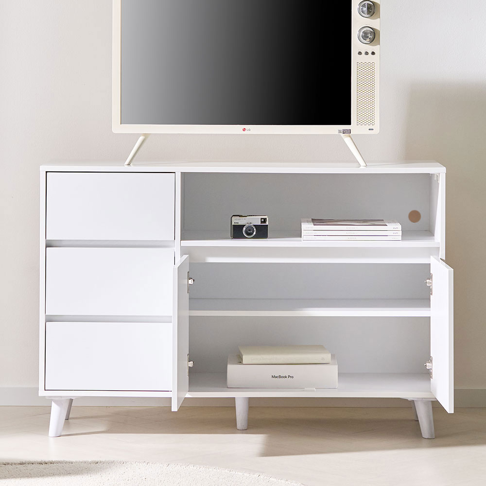 데니 높은 거실장 수납장 티비다이 1200