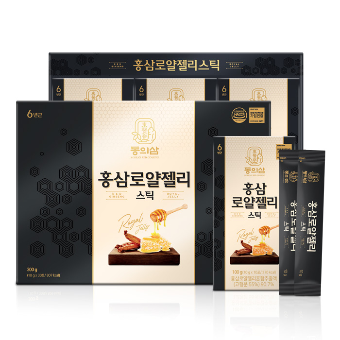 동의삼 홍삼로얄젤리스틱 30포 - 메인 이미지