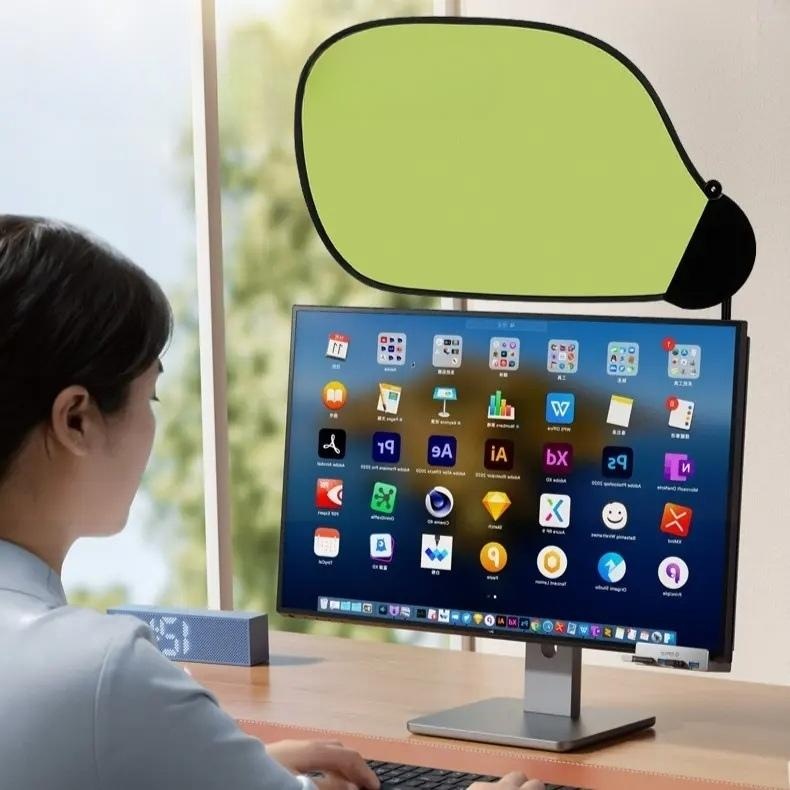 사무실햇빛가리개 모니터 빛 비침 차단 실내 바람막이 형광등가리개 침대 책상 폴 싱그런 녹색 - 상세 이미지 2