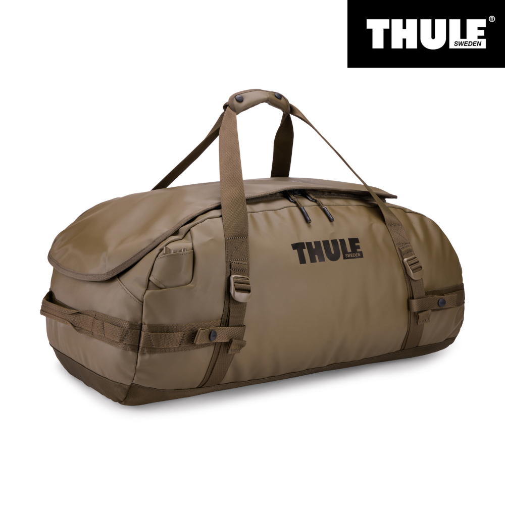 툴레 뉴 캐즘 캠핑 여행용 스포츠 방수 가방 더플백 겸용 70L, 딥카키