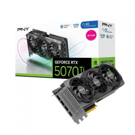 PNY 지포스 RTX 5070 Ti OC D7 16GB Triple Fan STCOM / M