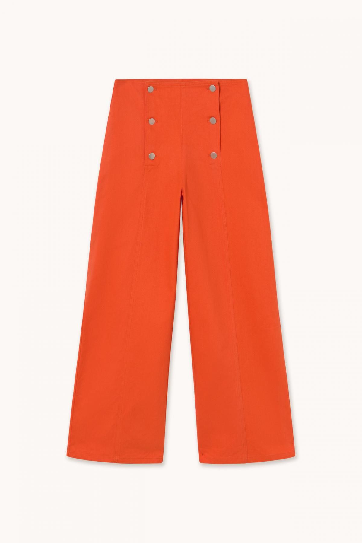 타이니코튼 썸머 레드 버튼 디테일 와이드 팬츠 AW25-642J08 SUMMER RED - 메인 이미지