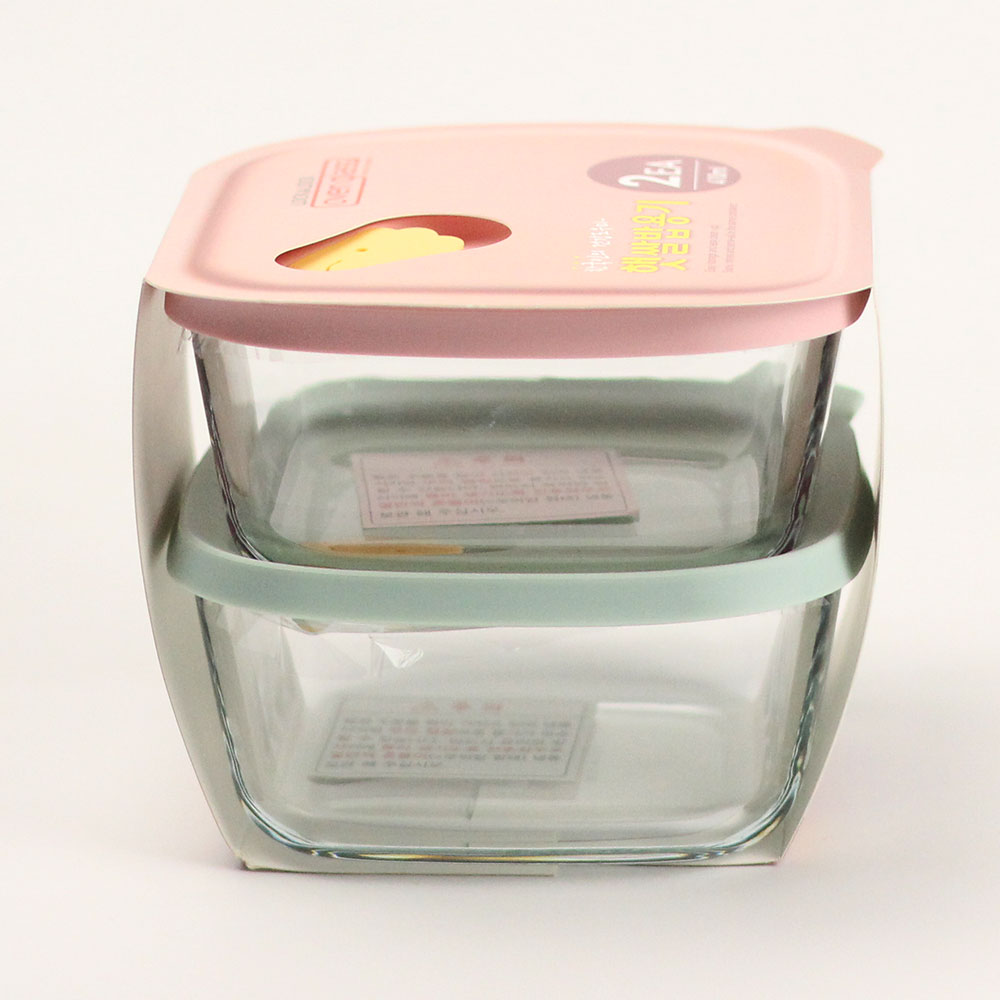 락앤락 전자렌지 냉동밥 보관 용기 410ml 2P 내열유리 냉동실 소분 밥팩 - 상품 이미지