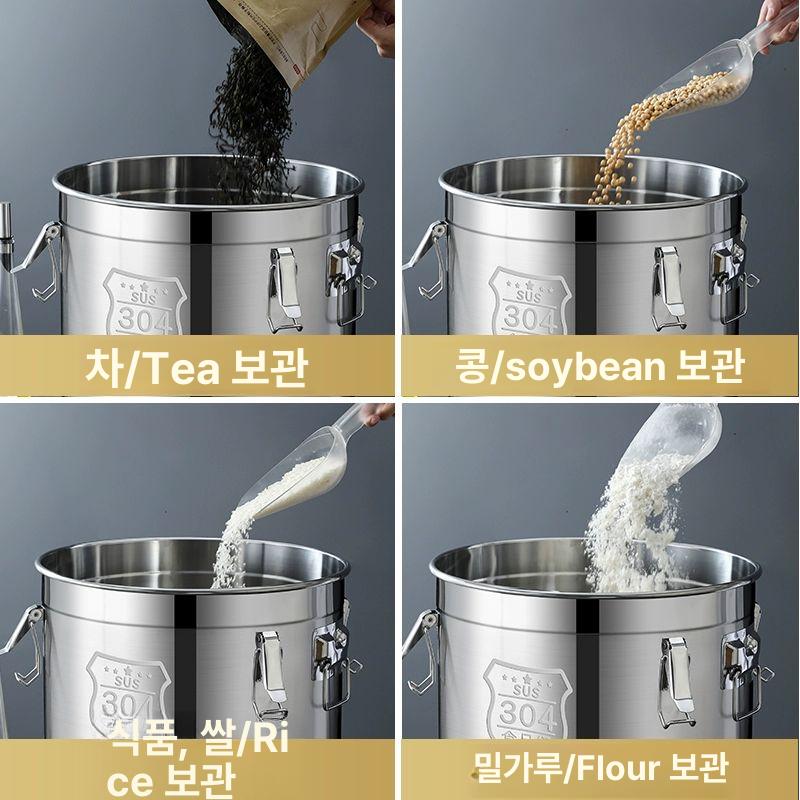 발효통 100L 스텐 보관통 와인 보관 밀폐통 배럴 업소용 주방 저장 - 상세 이미지 4