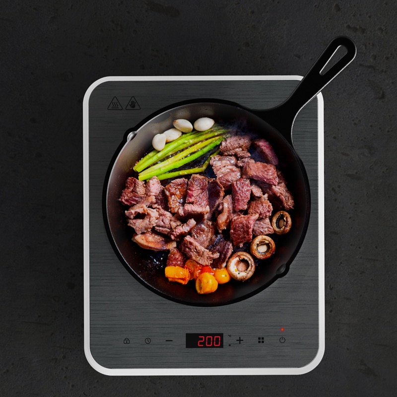 1구 IH 인덕션 프리스탠딩 컴팩트 슬림 미니 1인용 가정용 휴대용 여행용 캠핑 이동식