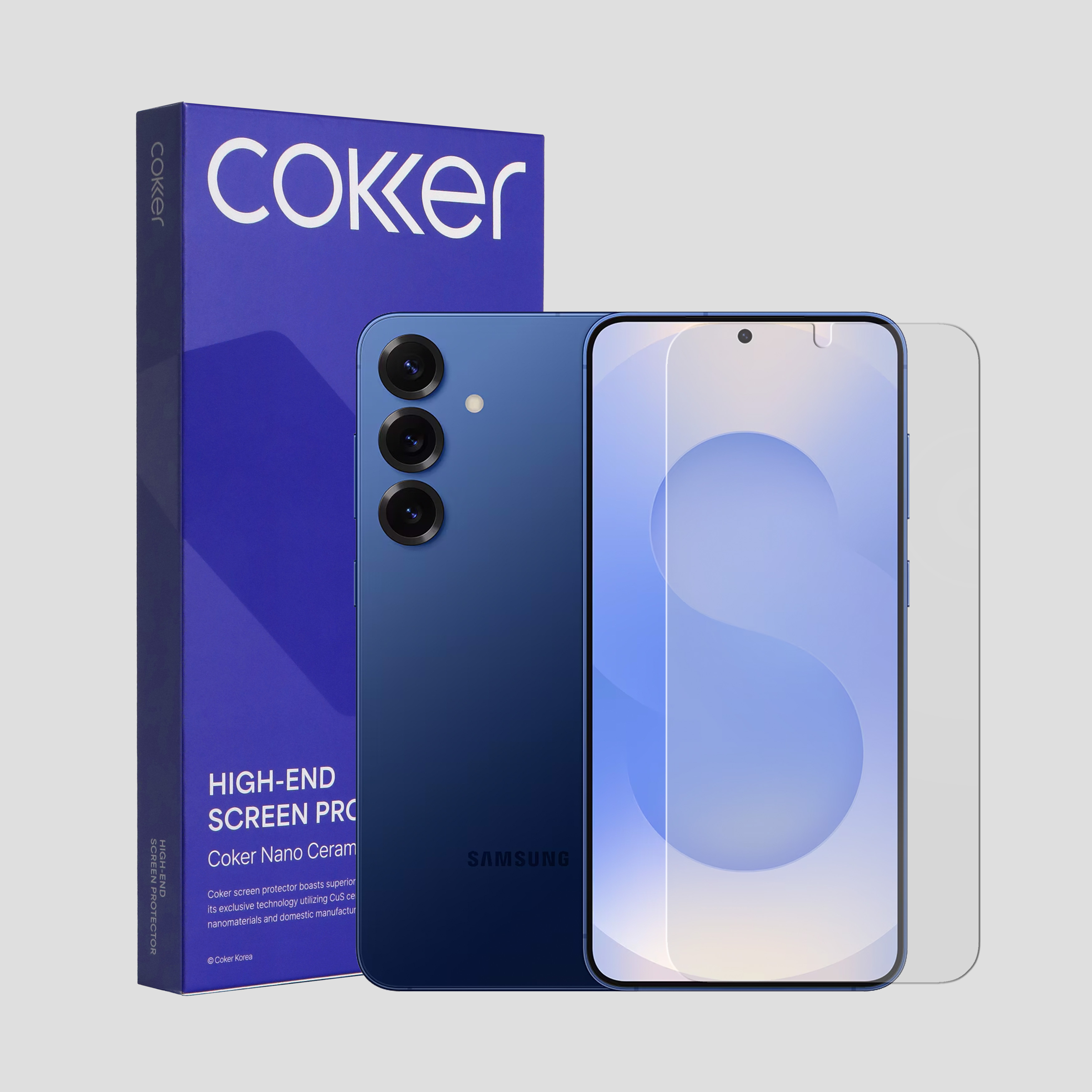 코커 종이질감 갤럭시 S24/S25 시리즈 액정 보호필름 갤럭시S25 플러스, 2매입