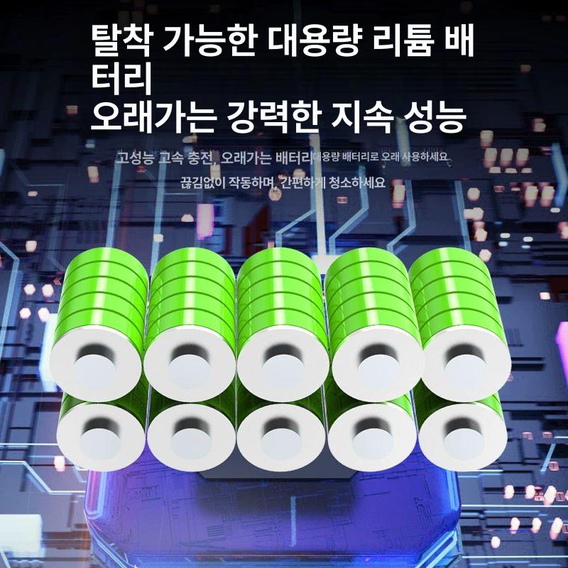 가정식 세차건 분사기 세차 물청소 전동분무기 물뿌리개 독일 표준형 배터리1 충전기1 - 상세 이미지 5