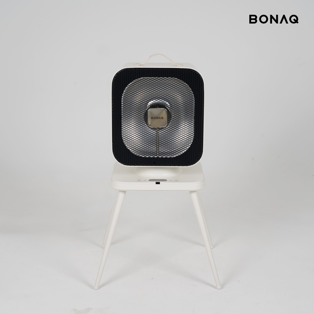 보나크 전기히터 에코 하이라이트 1구 발난로 사무실 난방기 리모컨 미니 큐브 스탠드난로