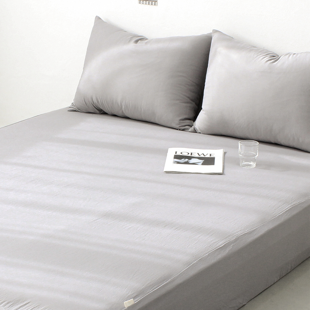 부드러운 아멜리 워싱 사계절 매트리스커버 얼티 그레이, S(싱글)