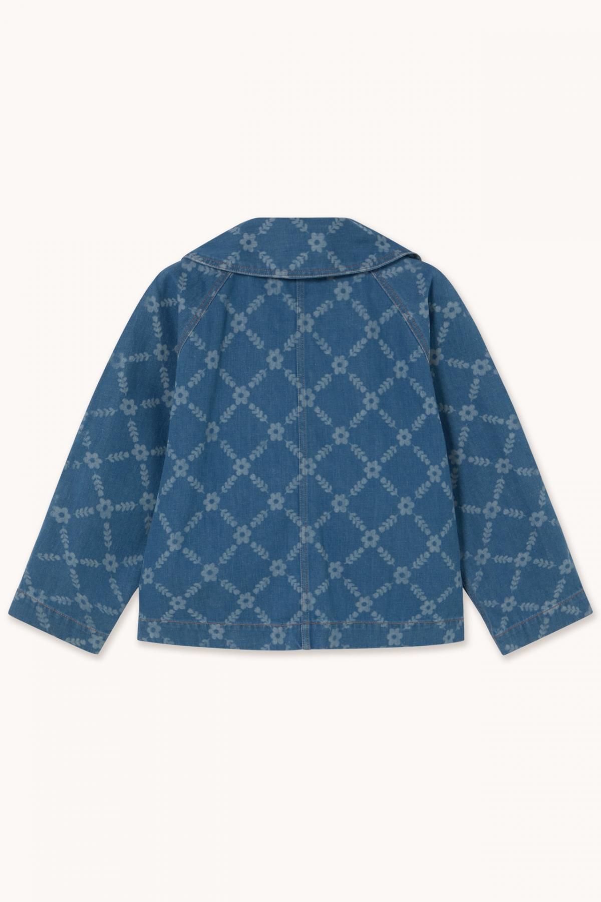 타이니코튼 라이트 네이비 플라워 패턴 데님 자켓 AW25-745L16 ONE COLOR - 상세 이미지 2