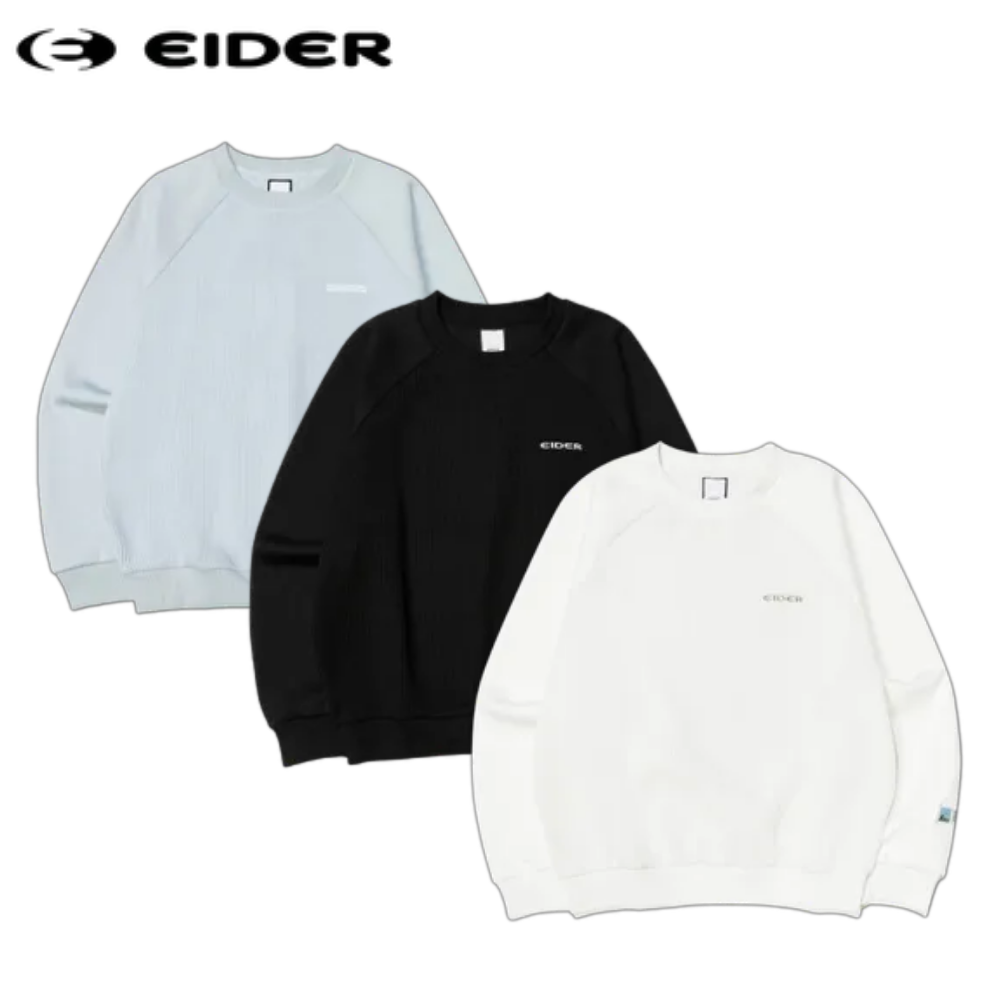 아이더 여성 맨투맨 겨울 캐쥬얼 심플한 긴팔 라운드 티셔츠