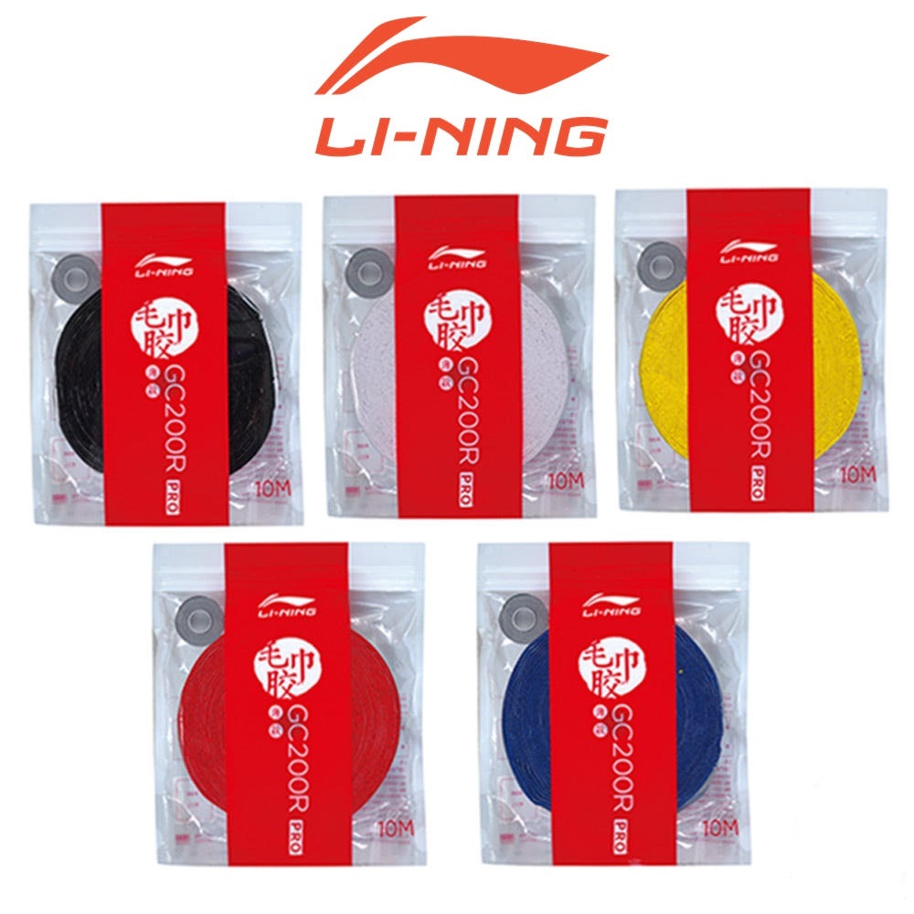 리닝 타올그립 배드민턴 얇은 타월그립 GC200R PRO 10M 롤