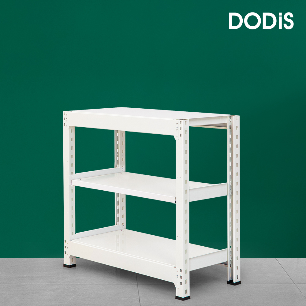 철제선반 중량랙 3단 조립식 앵글 무볼트 창고 선반 300kg 1200x450x1200 - 메인 이미지