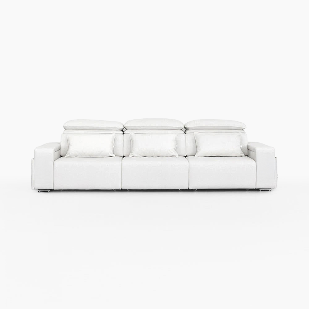 니스코 4인 전동 슬라이딩 패브릭 소파 B524 일반형 스툴미포함, 코모도 라이트그레이 2868.4288, 4인용