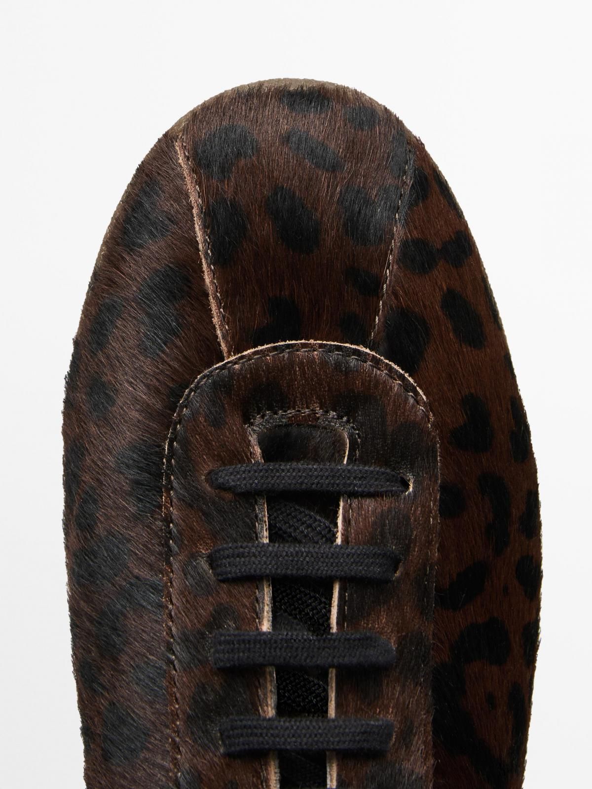 마시모두띠 애니멀 프린트 테크니컬 퍼 스니커즈 1316/650 LEOPARD - 상세 이미지 5