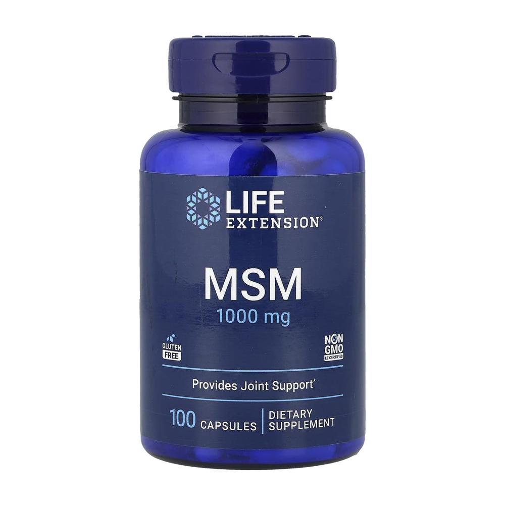 라이프익스텐션 MSM 1000mg 엠에스엠 식이유황 100정 - 상품 이미지