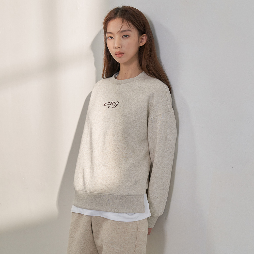 베이직 여성 그래픽 기모 맨투맨 LWTS7251