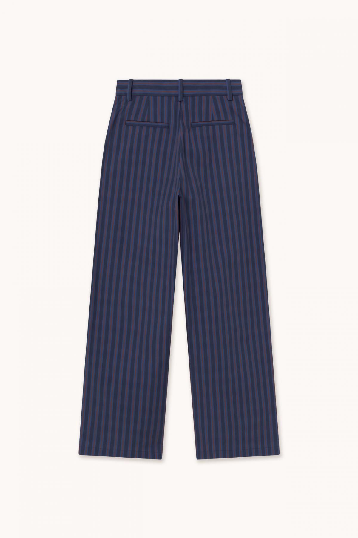 타이니코튼 네이비 스트라이프 테크니컬 코튼 와이드 팬츠 AW25-750107 ONE COLOR - 상세 이미지 2