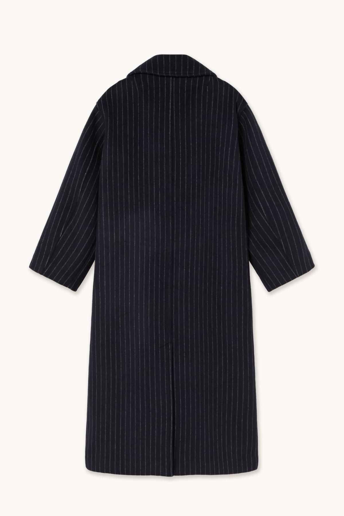 타이니코튼 네이비 클래식 스트라이프 롱코트 AW25-809107 ONE COLOR - 상세 이미지 2