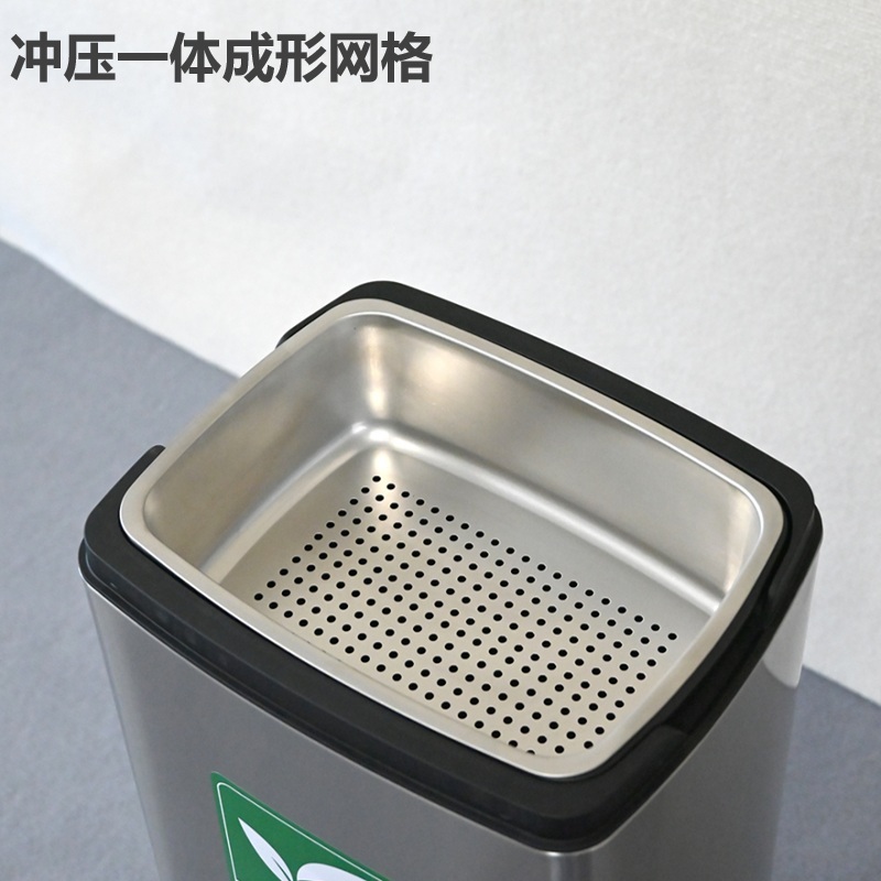 음료 퇴수통 편의점 버리는 카페 퇴수기 배수통 스테인레스 찻물 찌꺼기 쓰레기통 15L 실버 1개 - 상세 이미지 4