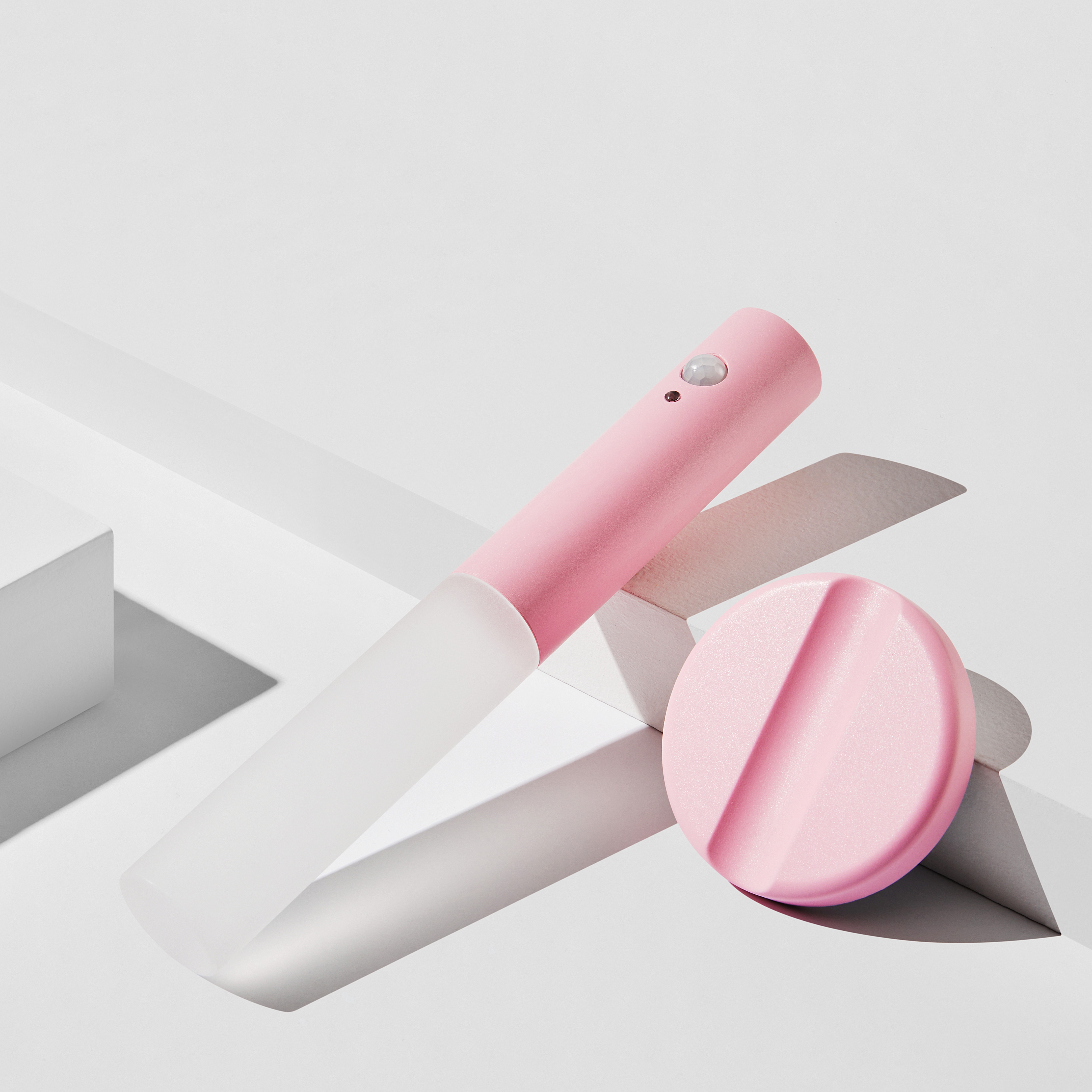 빌리온톤 무선 센서 자석부착 무드등 PASTEL 조명 로즈핑크 - 상품 이미지