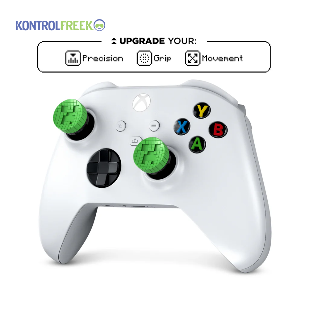 컨트롤프릭 Minecraft Creeper Kit 한정판 썸스틱 미끄럼방지 스틱커버 PS4/PS5 XBOX 듀얼센스 엣지 엑박패드 호환