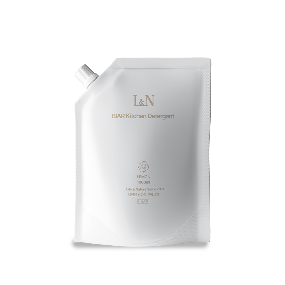 L&N 비아르주방세제 본품 600ml, 레몬향, 4개 - 상세 이미지 2