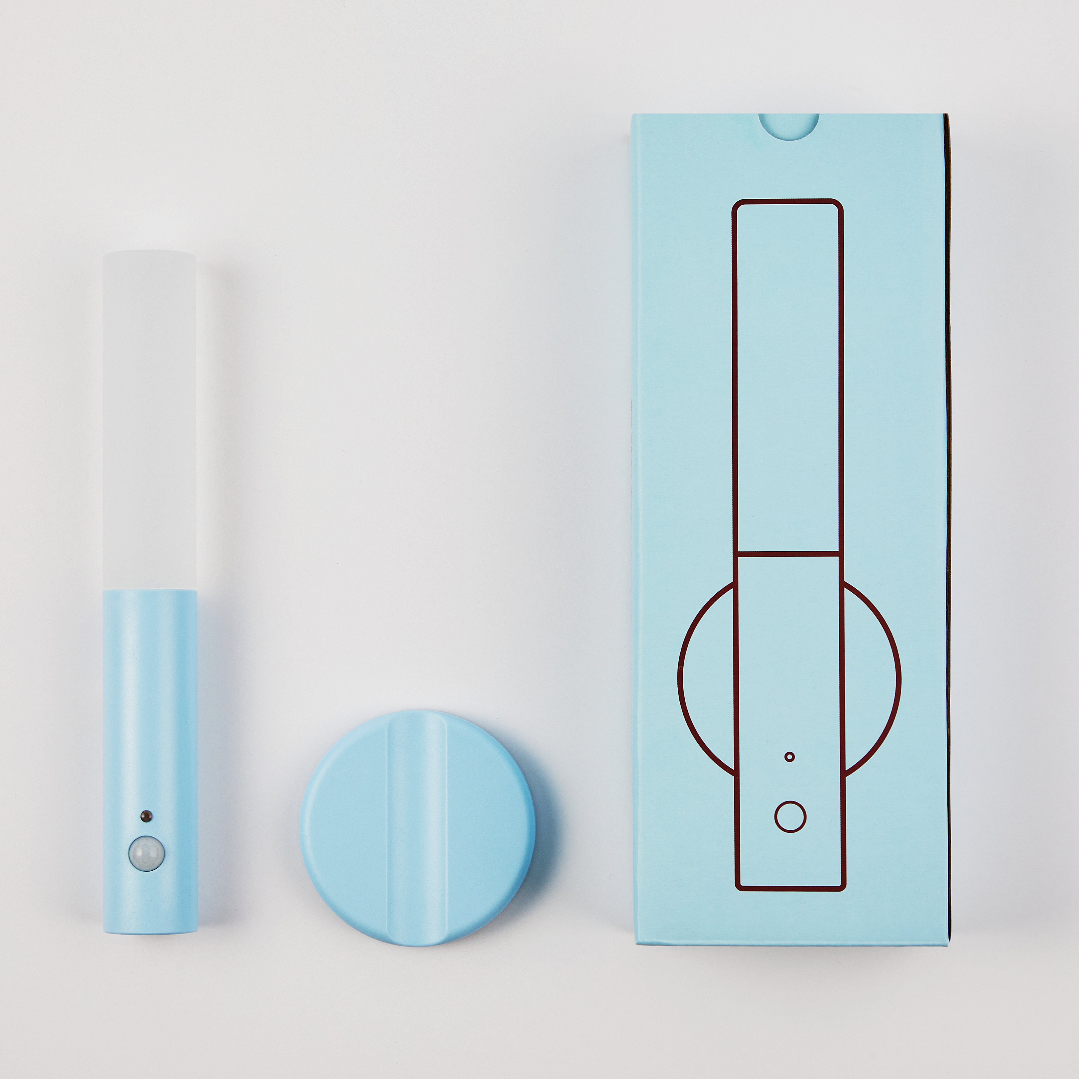 빌리온톤 무선 센서 자석부착 무드등 PASTEL 조명 스카이블루 - 상세 이미지 2