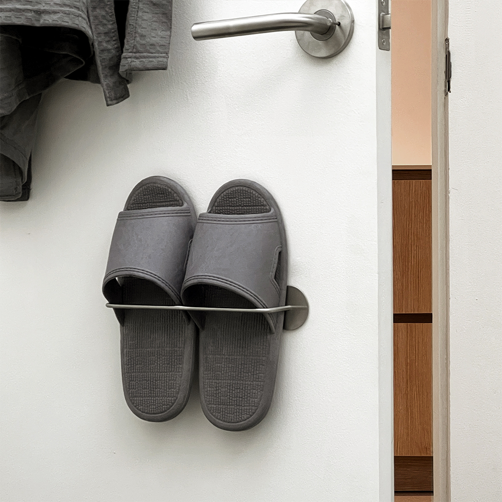 무타공 304 스텐 슬리퍼 거치대 실내화 화장실 욕실 욕실화 걸이 23.8cm