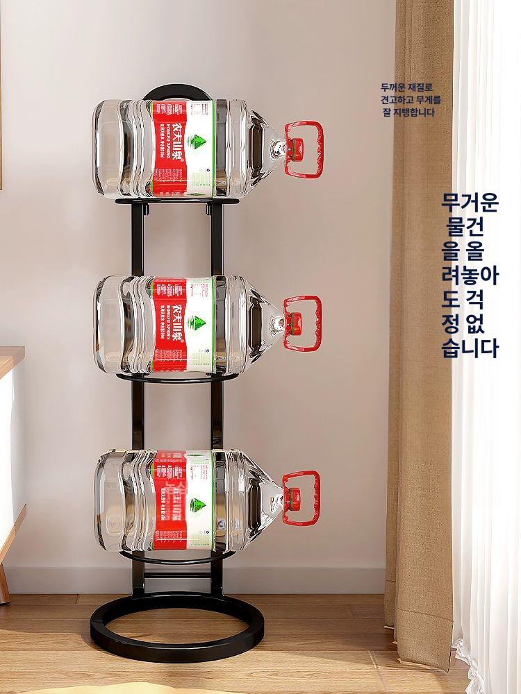 농구공 축구공 거치대 두꺼운 선반 공수납 가정용 보관함 수납 체육관 학교 정리대 전시대 조립형 블랙-2층 두꺼운 소재 - 상세 이미지 4