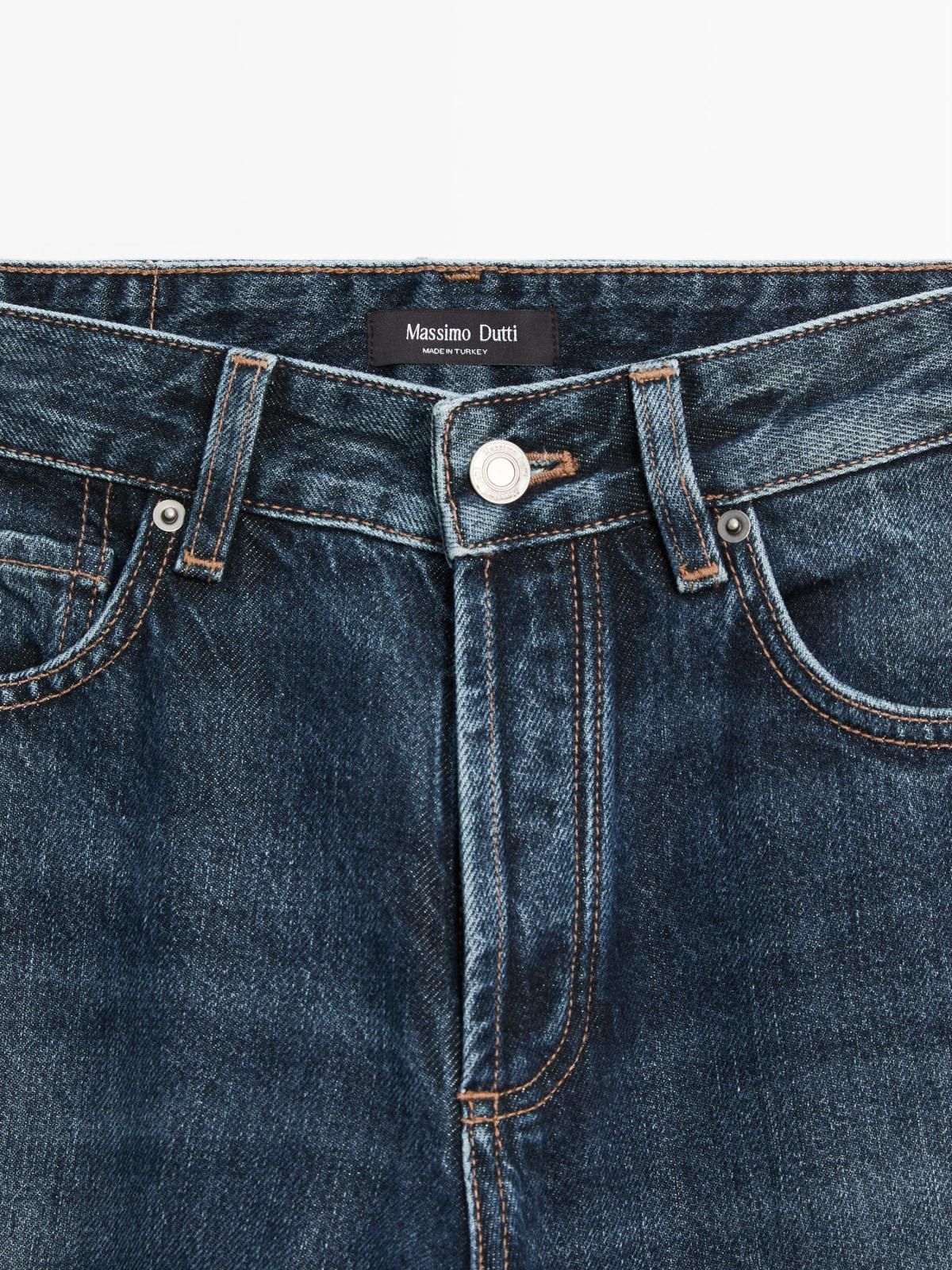 마시모두띠 데님 미드라이즈 와이드핏 청바지 5036/636 MEDIUM BLUE - 상세 이미지 5