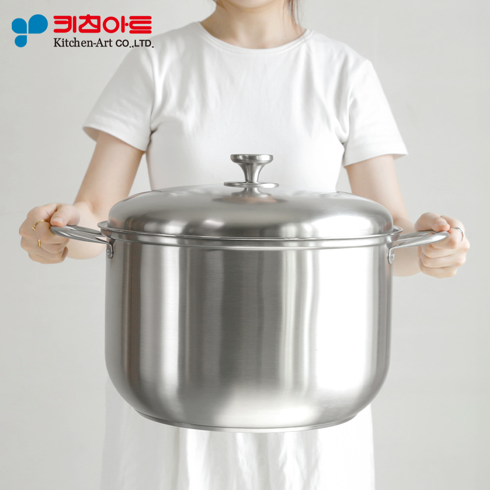 키친아트 퀸즈 3중 바닥 스테인레스 인덕션용 곰솥 28cm - 상세 이미지 5