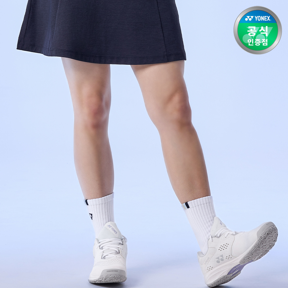 요넥스 255SN009M 테니스 장목양말 남성용 여성용 화이트 - 상세 이미지 2