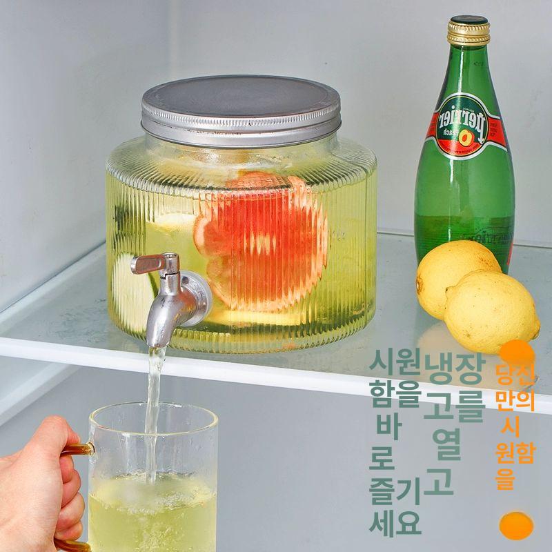 소형 워터 디스펜서 탕비실 워터저그 유리저그 유리용기 뷔페 업소용 식당 6L ABS - 상세 이미지 5