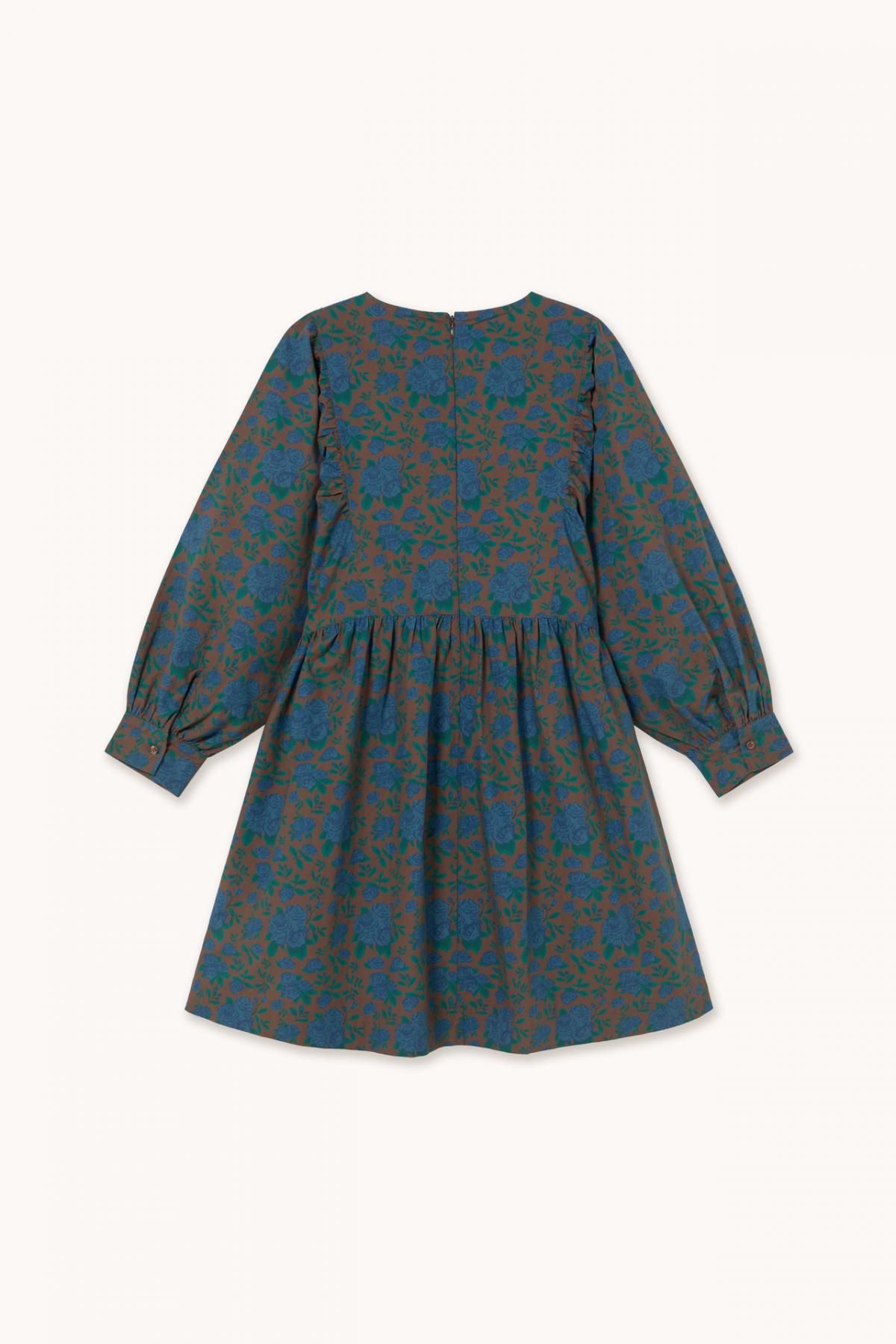 타이니코튼 로맨틱 플라워퍼프 다크브라운 미니 원피스 AW25-639M05 ONE COLOR - 상세 이미지 2