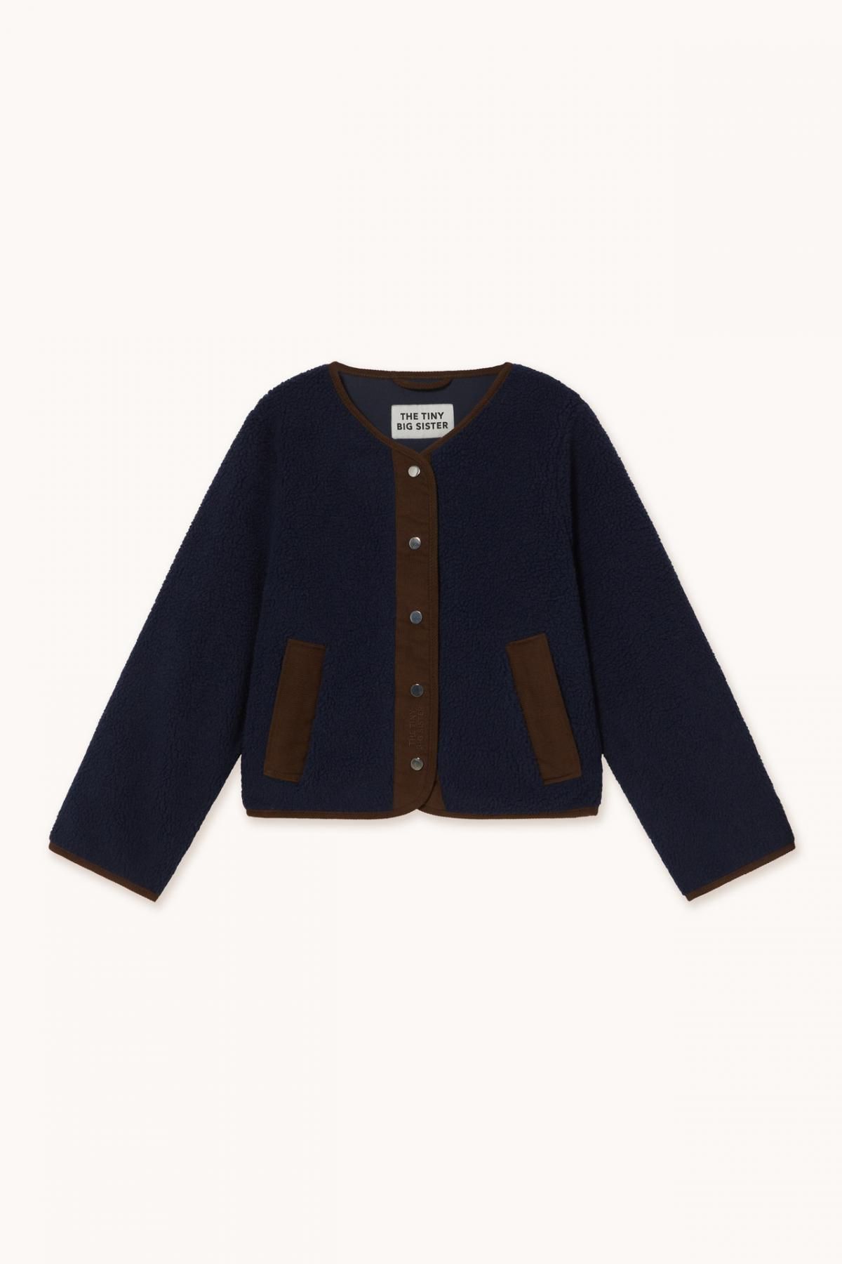 타이니코튼 테크니컬 플리스 라운드넥 네이비 재킷 AW25-761107 ONE COLOR - 메인 이미지