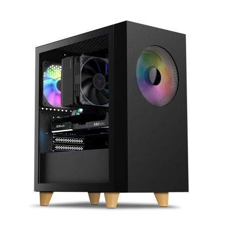 마이크로닉스 WIZMAX 우퍼 딥톤 미니타워 컴퓨터 PC 케이스 (블랙)