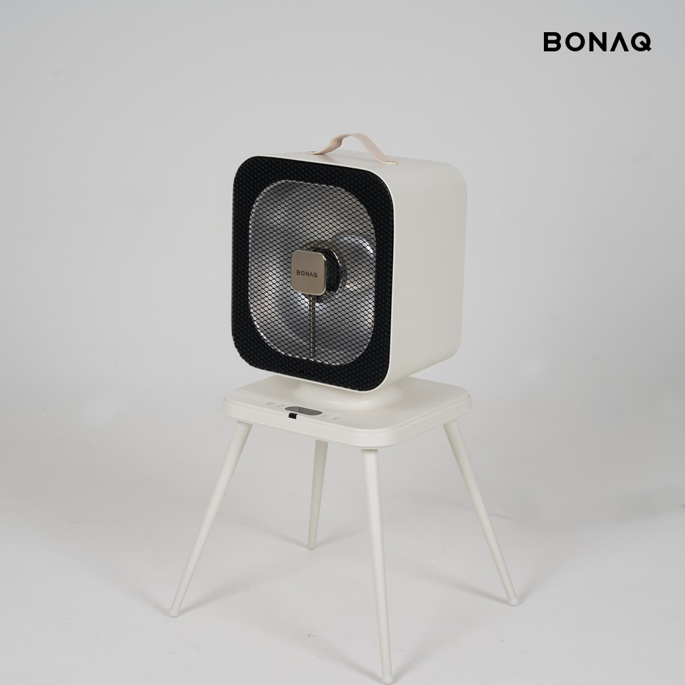 보나크 전기히터 에코 하이라이트 1구 발난로 사무실 난방기 리모컨 미니 큐브 스탠드난로