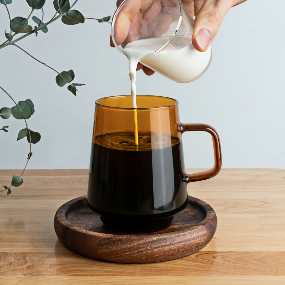 칼딘 세도나 머그 유리컵 내열유리 커피잔 340ml, 1개