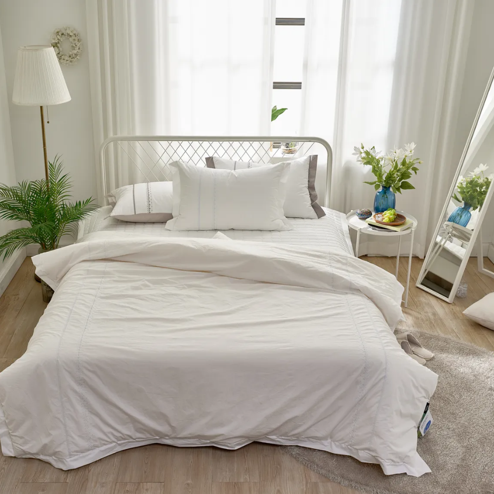 하루공간 고밀도면100% 호주산양모차렵이불 8온 이불베개커버 세트(SS,K) - 3가지색상