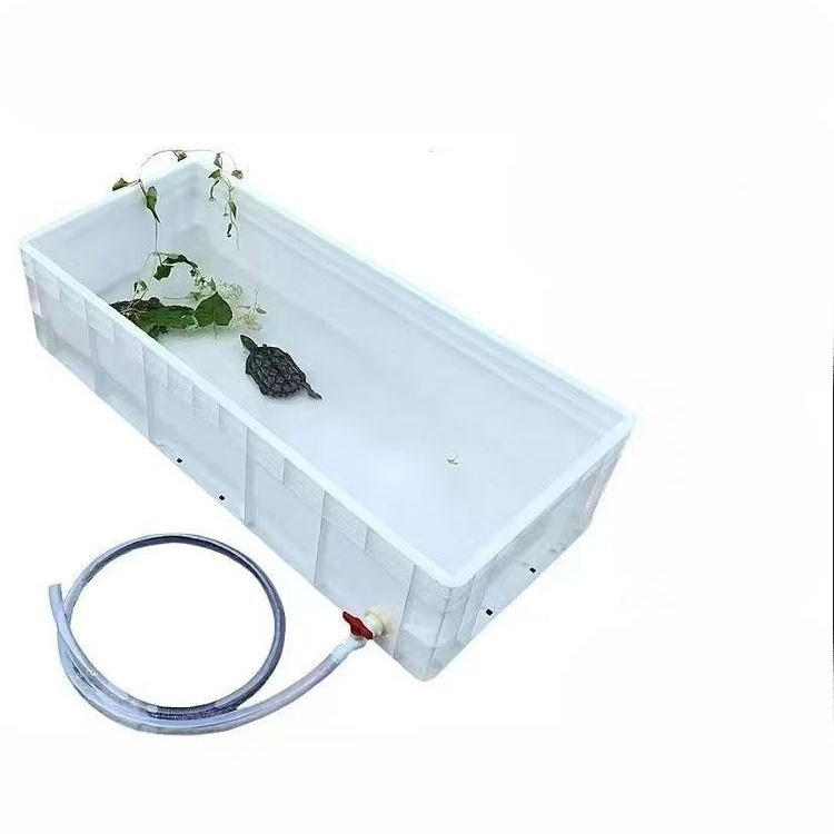 대형 거북이 어항 수조 중형 가정용 번식 사육장 사육상자 집 상자 기본회색 80-40-34 - 상세 이미지 3
