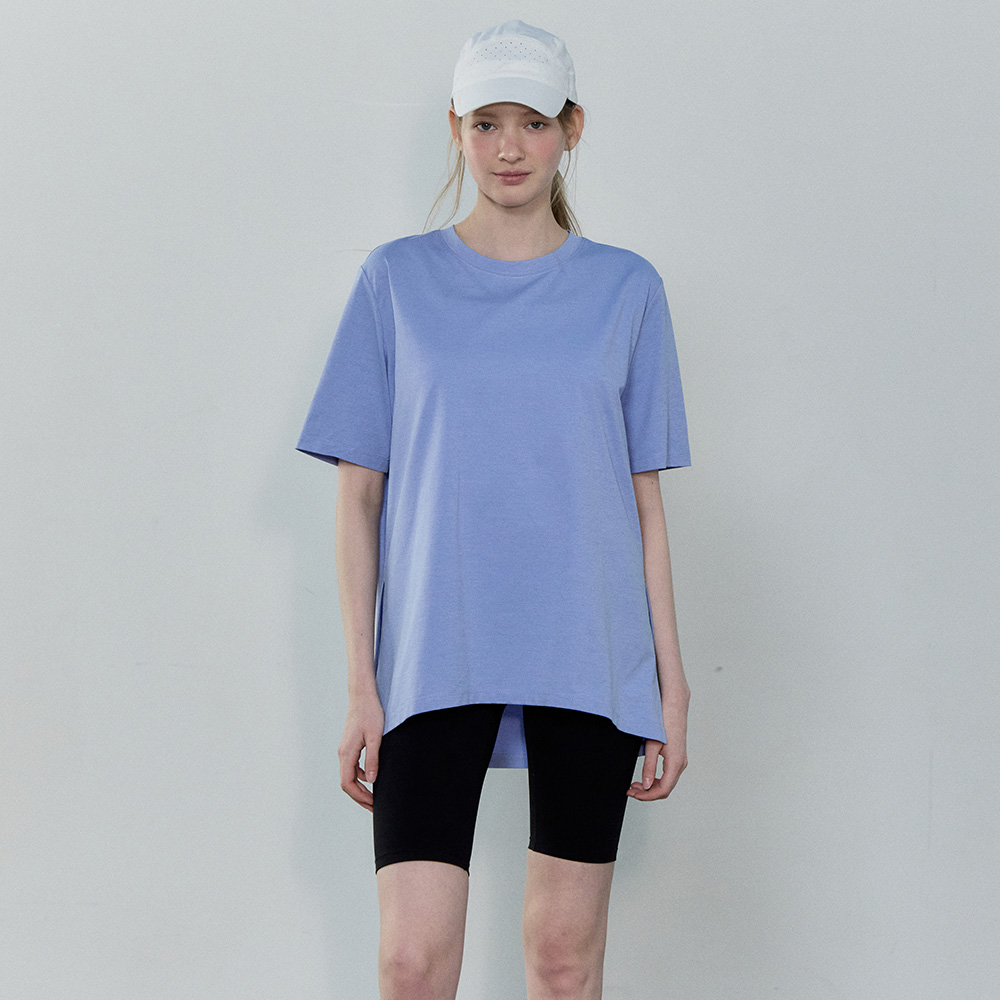 쿨 소로나 세미오버핏 라운드넥 반팔티셔츠