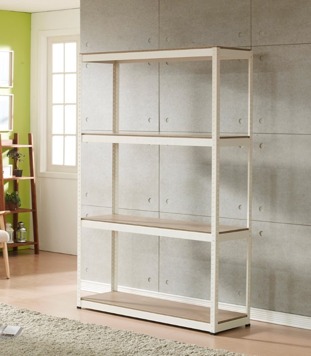 철제선반 조립식 앵글 렉 선반 창고 베란다 무볼트 헤머랙 4단 600x400x1500 - 상세 이미지 4