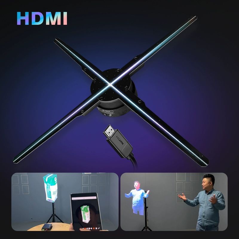 3D 디스플레이 홀로그램팬 리모컨 고화질 광고판 폰리모컨 간판 원격 홍보 입체 홀로그램 Z3+아크릴 커버 옵션 - 상세 이미지 4