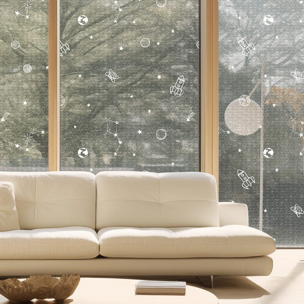 홈트너 물없이 붙이는 방한 에어캡 암막 사생활보호 난방 단열뽁뽁이 점착형 7중 화이트5M 이미지 8